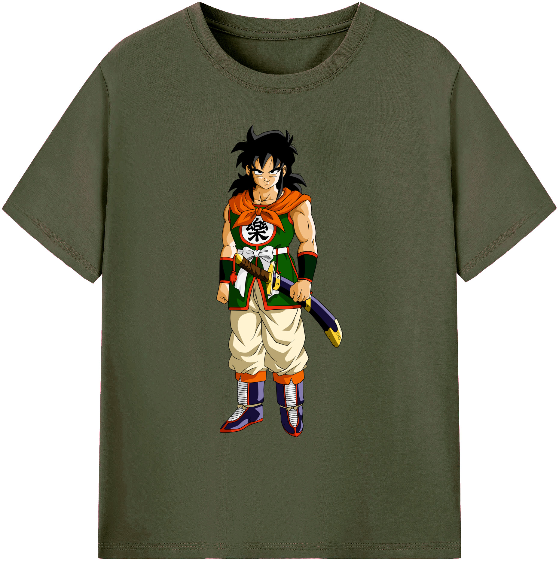 （画像用） ドラゴンボール ヤムチャ DRAGON BALL Yamcha 綿100％ メンズ半袖Tシャツ｜肌触りやわらか＆通気性